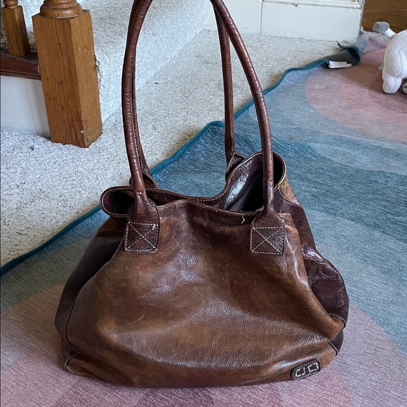 BED STU Perfect Fall Brown Leather Cersei Tote Bag - Picture 13 of 17